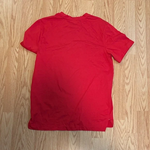 Champion Red Tee with Blue Script Logo - Picture 2 of 2